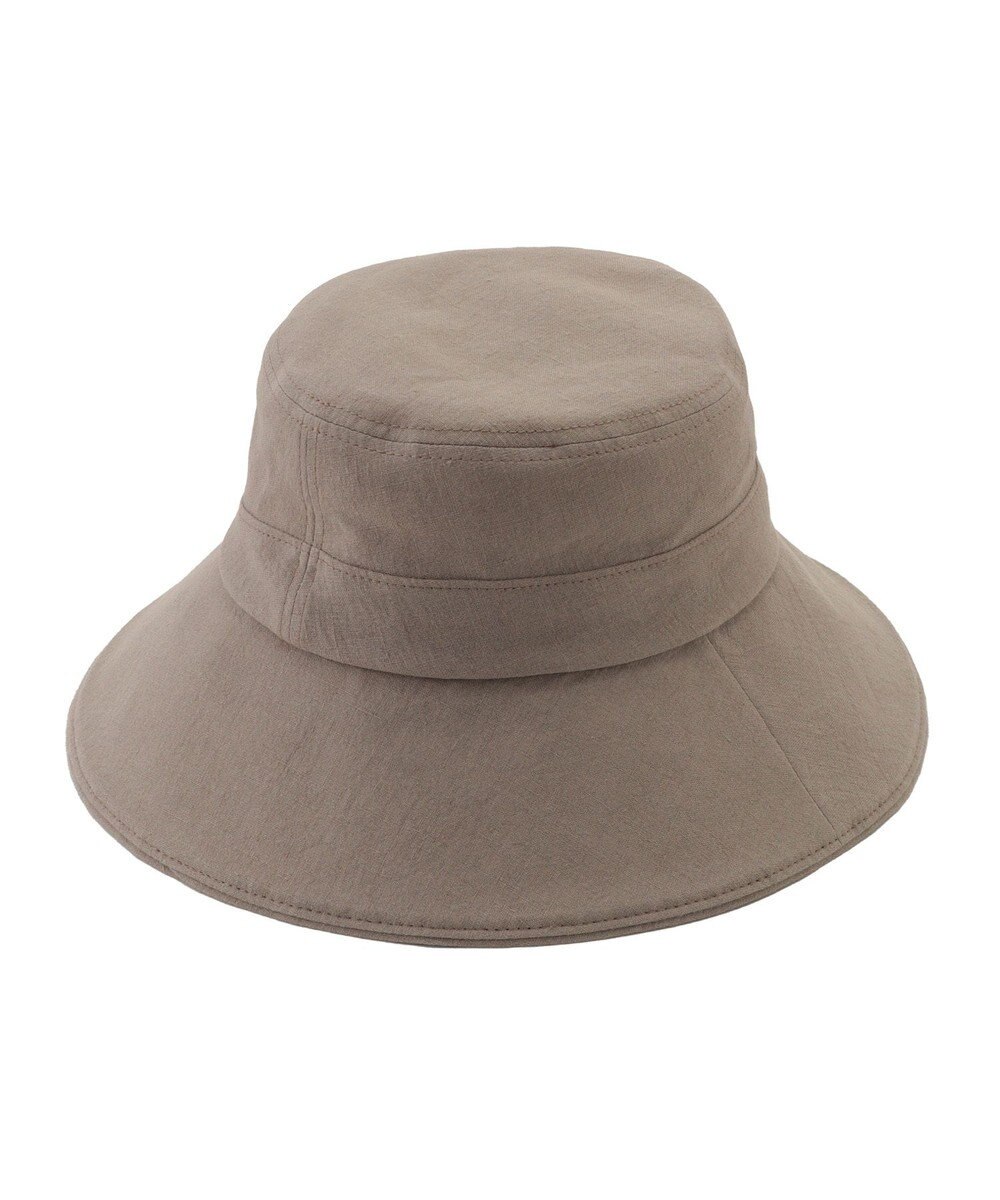 MOONBAT 【帽子】フルラ (FURLA) 広つばハット　同色ロゴ刺繍 サイズ調整 