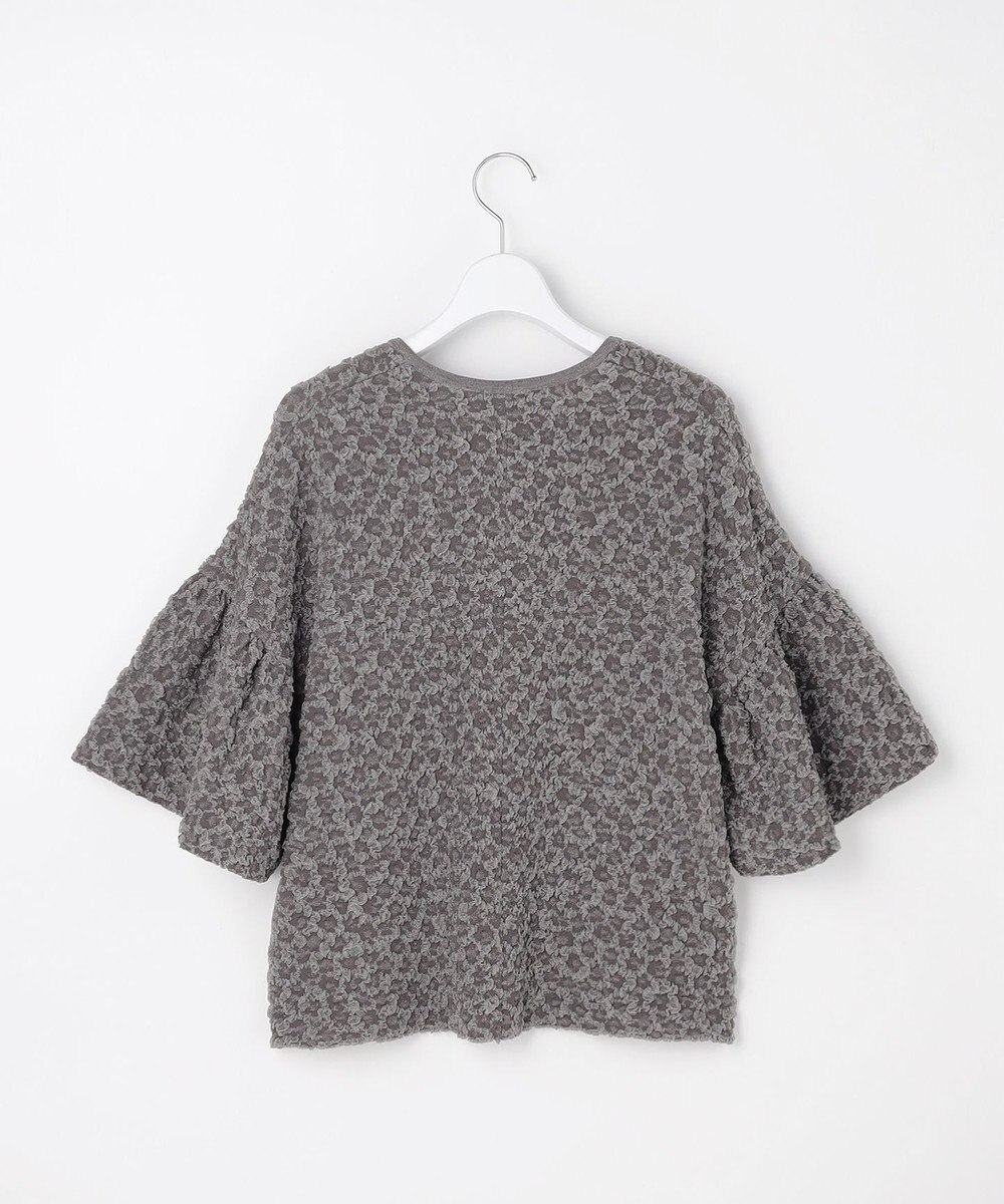 自由区 【カトリエムブーケ】Une forme bosselee ギャザーディテールボタンフロントプルオーバー 