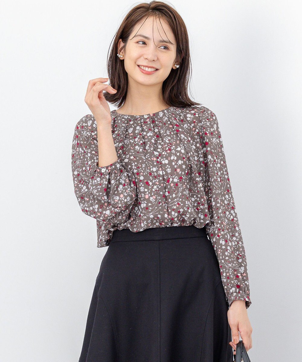 組曲 S プティフラワープリント ブラウス 