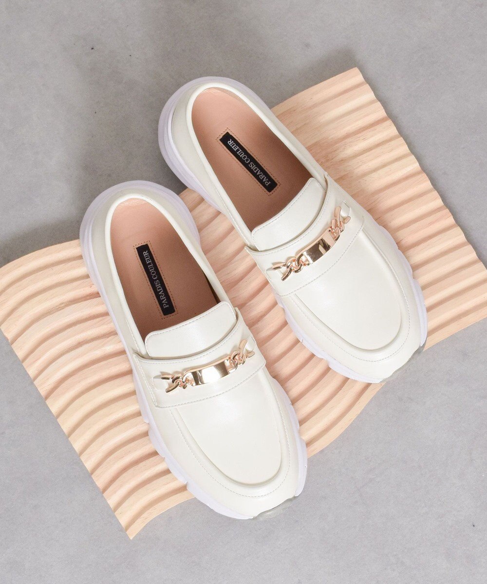 Bridget Birkin 【PARADIS COULEUR】メタルチェーンローファースニーカー 