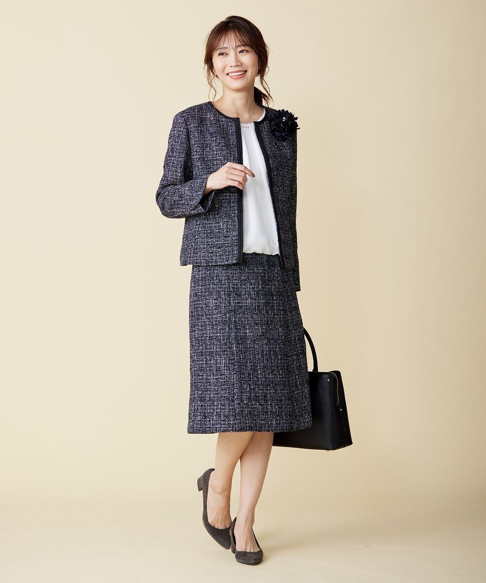 J.PRESS LADIES ファンシーツイード スカート 