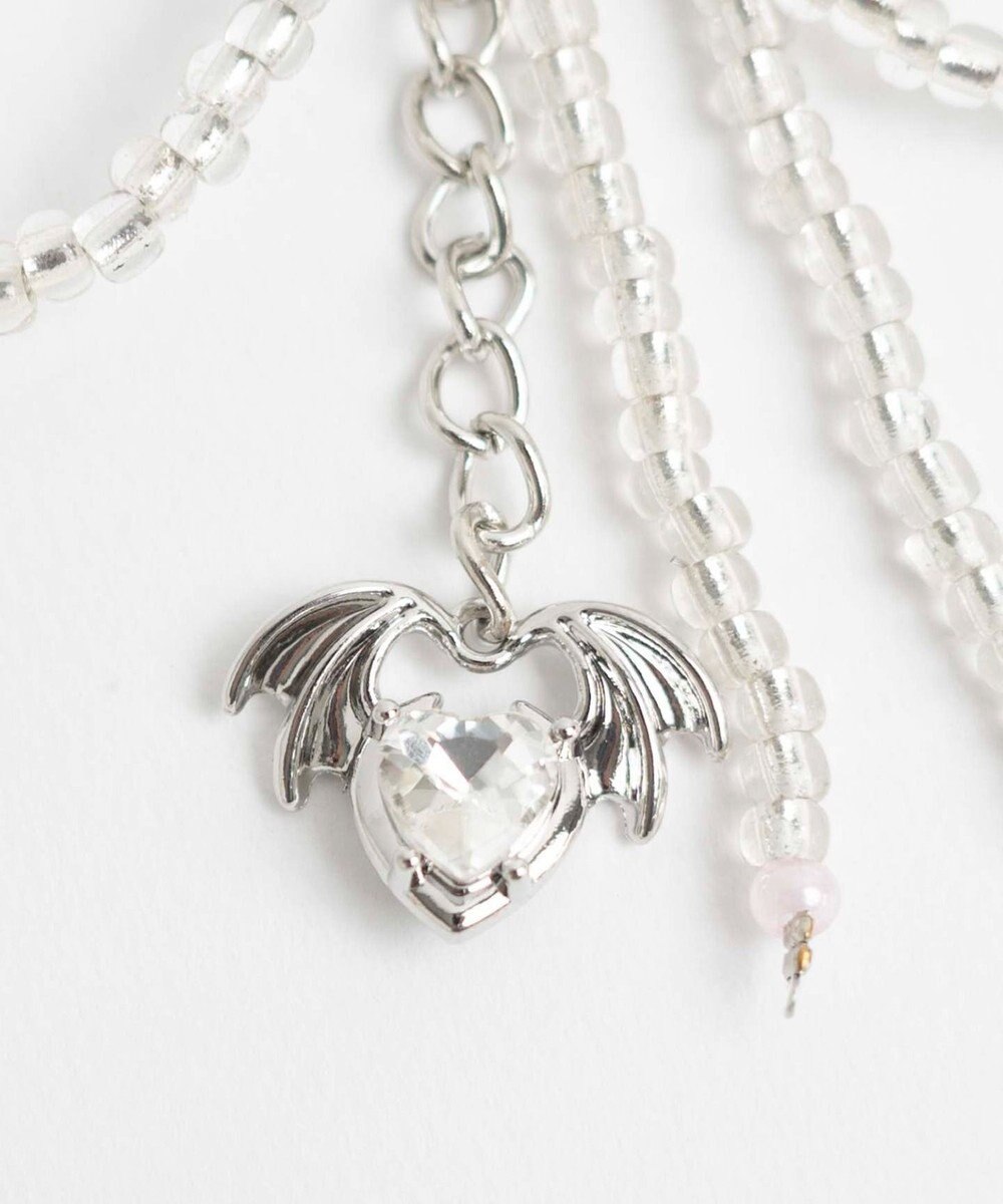 WEGO リボンビーズストラップキーホルダー 