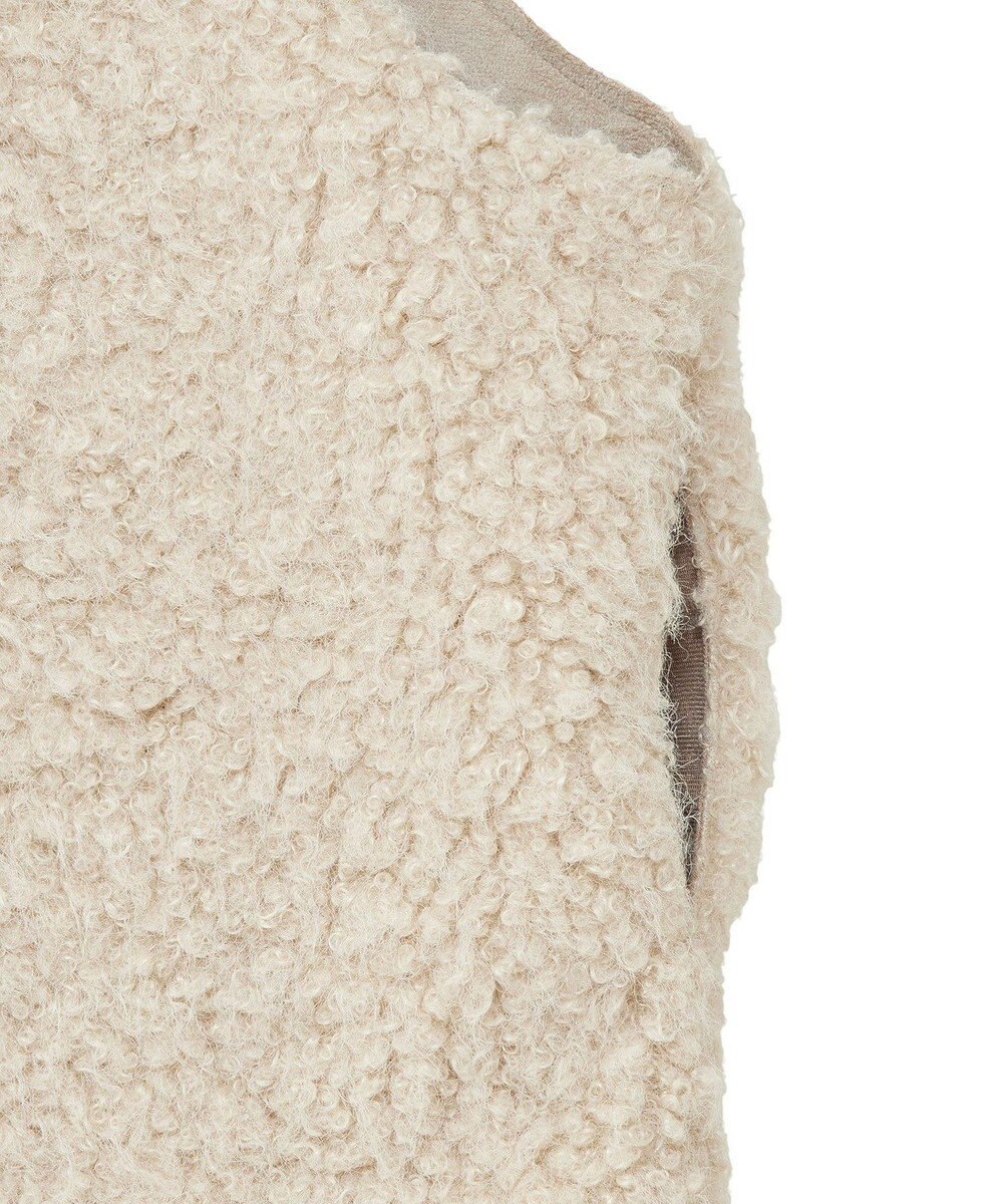 AMERICAN HOLIC 丈違いシープライクフェイクファーベスト 