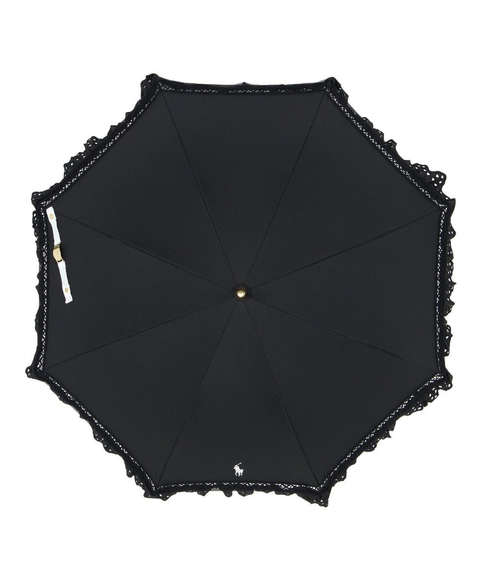 MOONBAT 【遮光/晴雨兼用日傘】POLO RALPH LAUREN(ポロ ラルフローレン) エンブフリル 長傘 遮熱 UV 