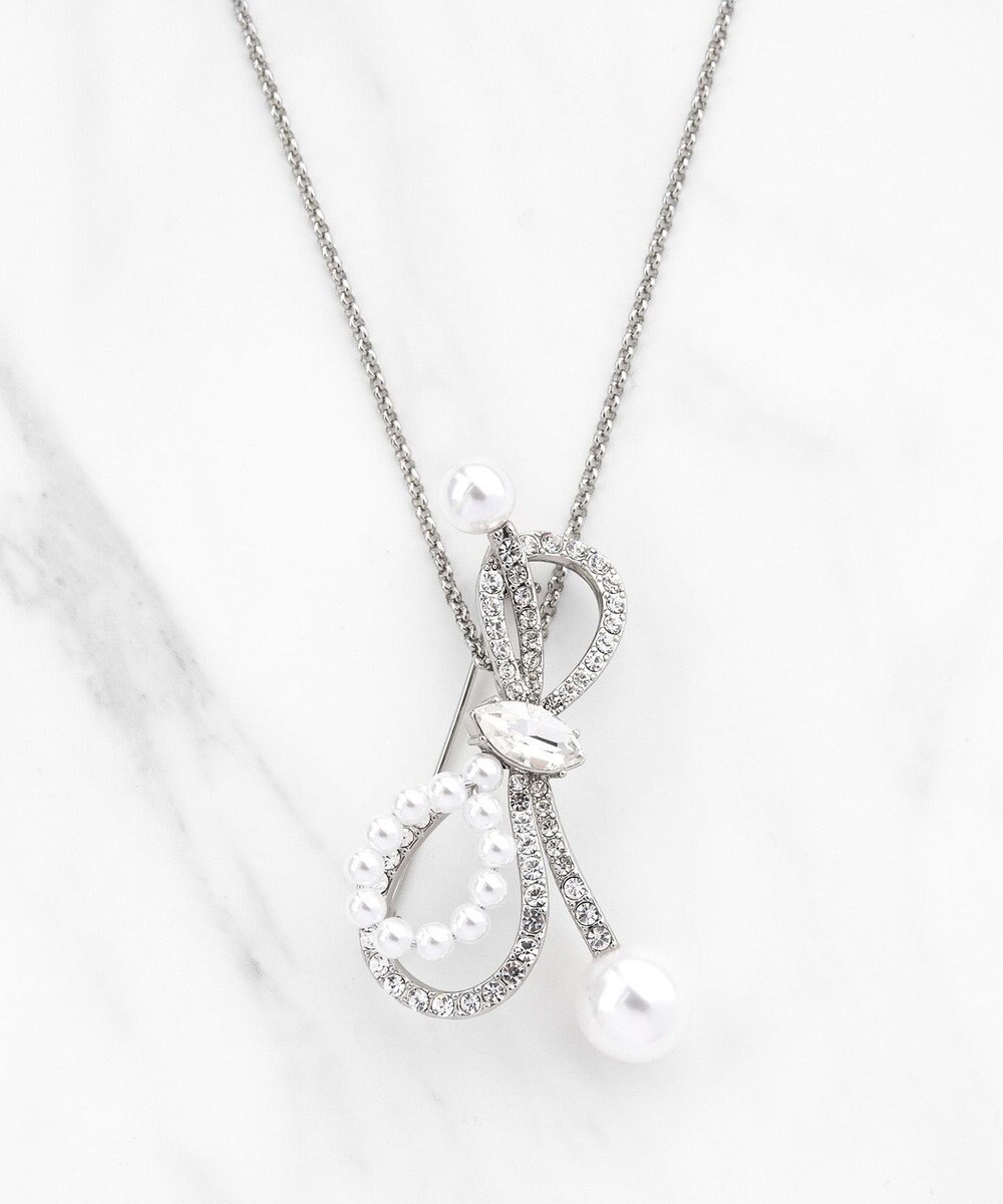 TOCCA 【八木アリサさん着用】SHAKE RIBBON 2WAY BROOCH NECKLACE ブローチネックレス 