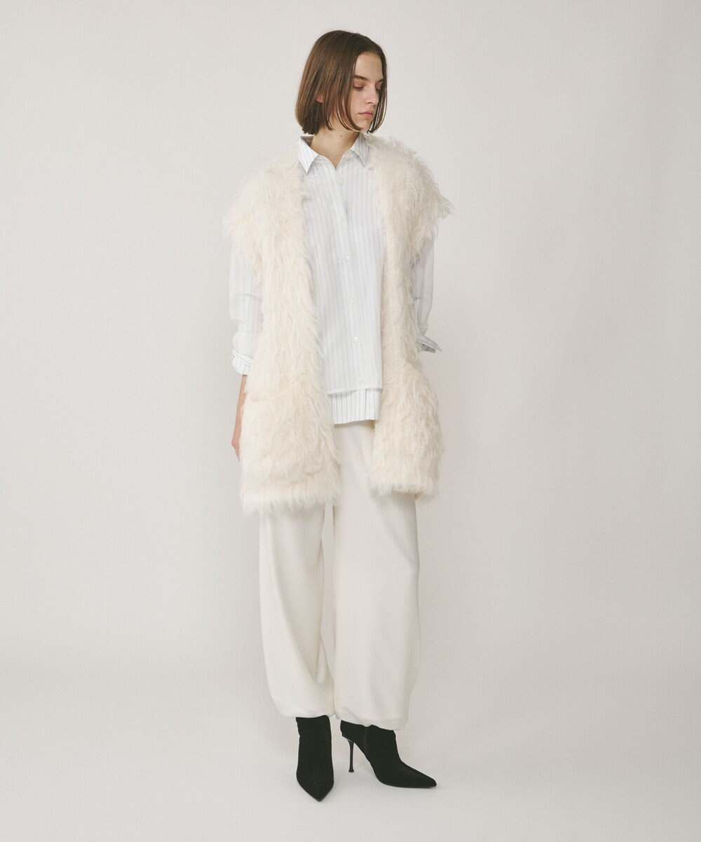 GRACE CONTINENTAL 起毛ニットベスト 