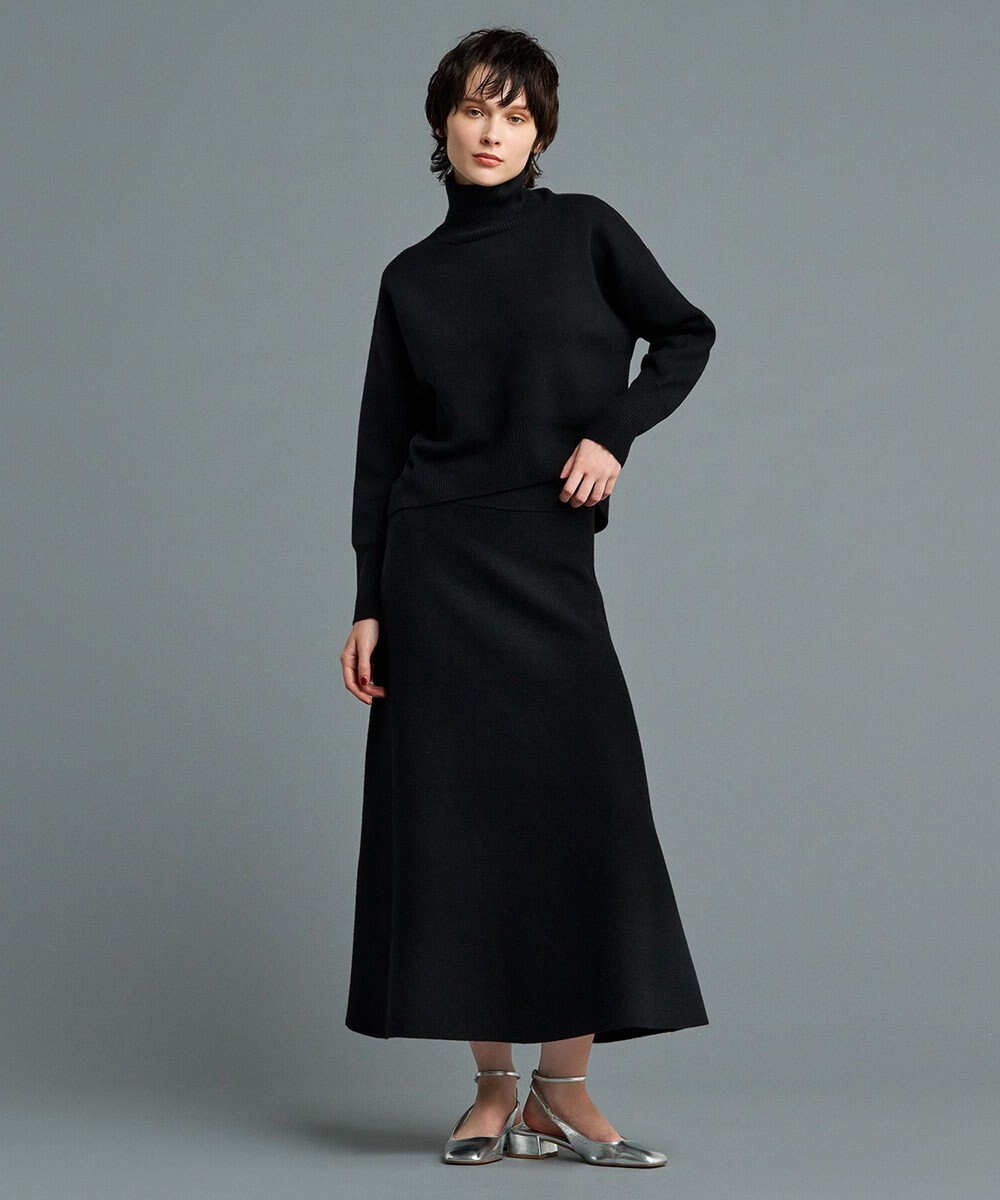 洗える】ウールナイロン ジャガード ニットスカート（uncrave STANDARD  