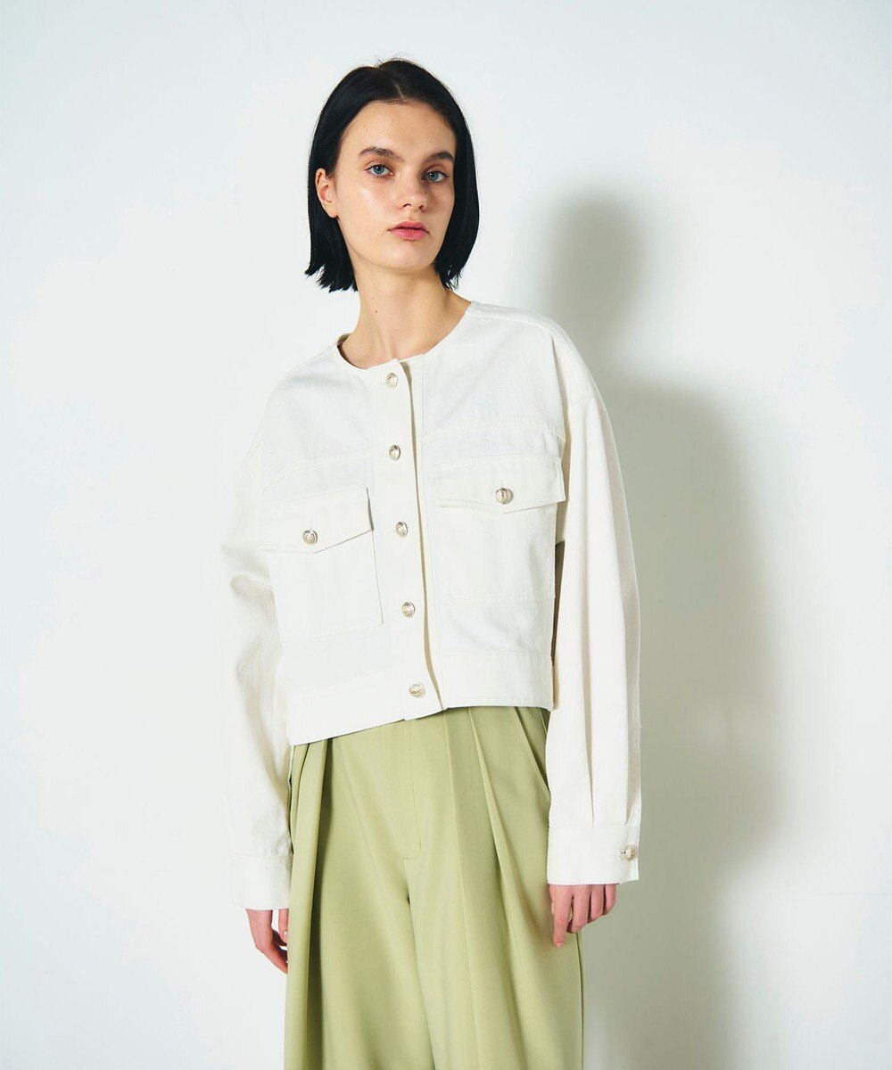 GRACE CONTINENTAL メタル釦デニムジャケット 