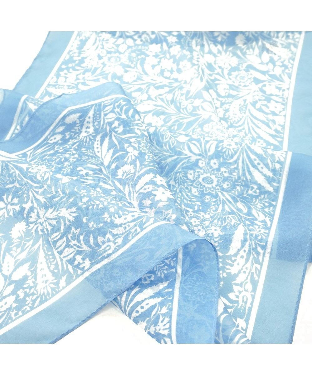 Marca ＜洗えるシルク＞【Marcaオリジナル】小枝更紗 ウォッシャブル シルクローン剣先ストール 