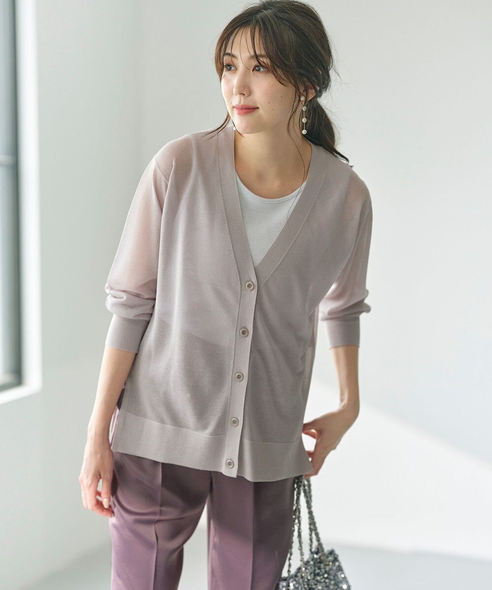 ANY SIS ラメテレコ タンクトップ 