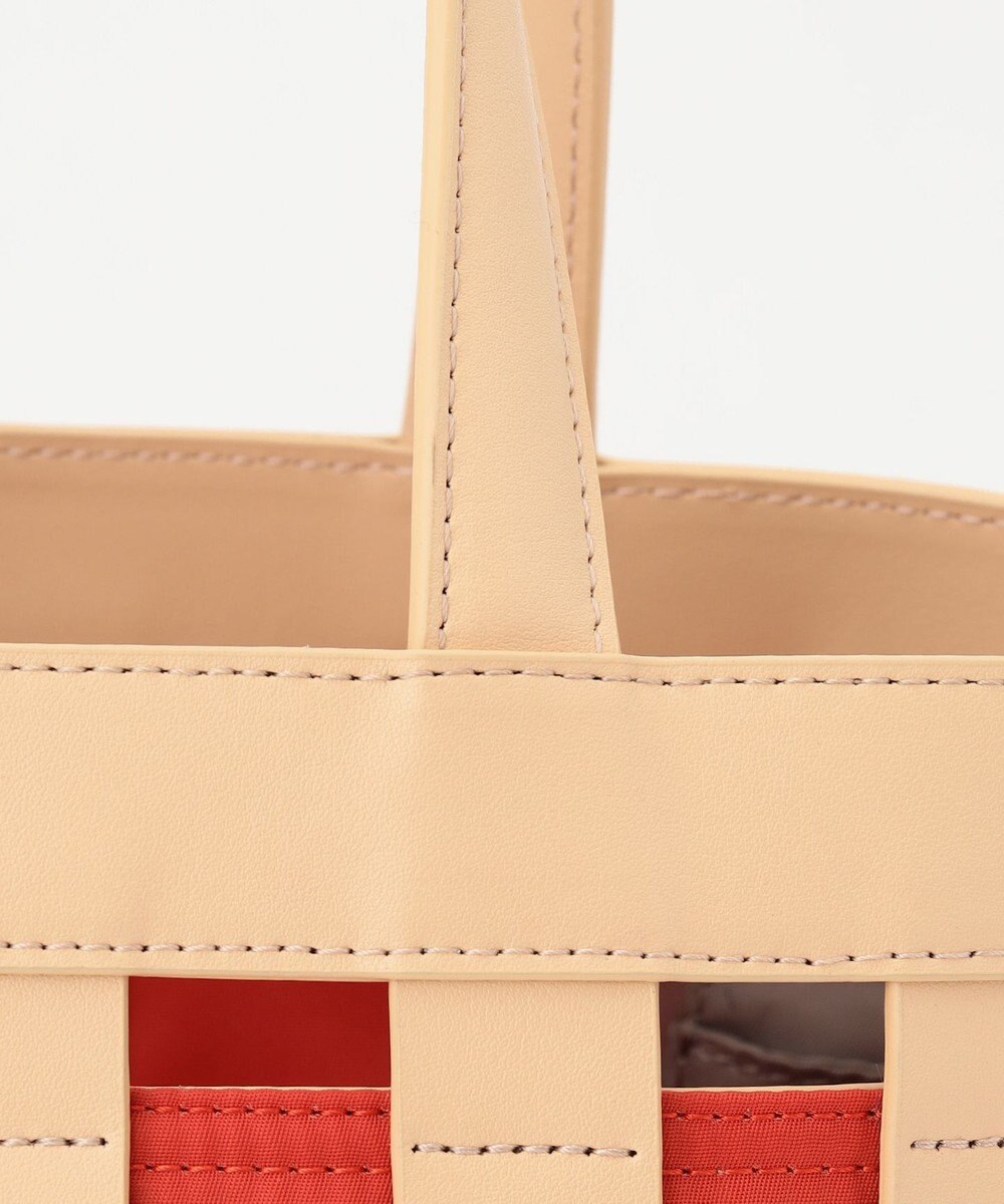 Y'SACCS 【リサイクルレザー】メッシュかごバッグ　small 