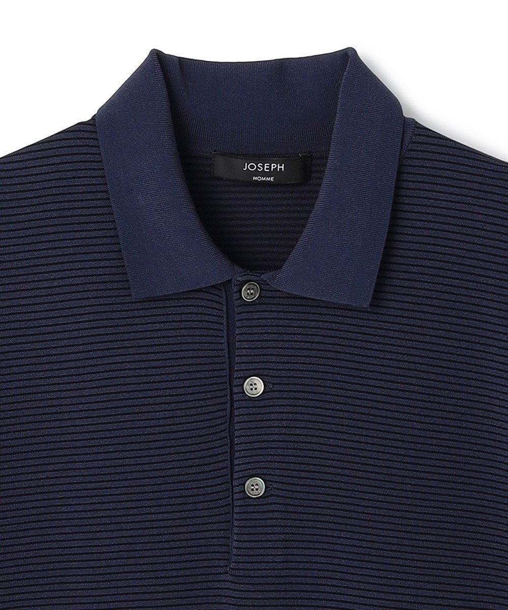 JOSEPH HOMME 【新柄】リュクスレーヨンボーダー　ポロニット 