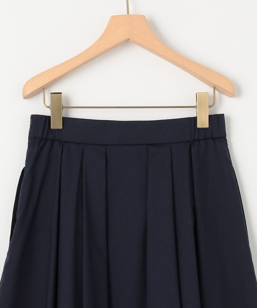 組曲 レースパネルプリント タックフレアスカート 