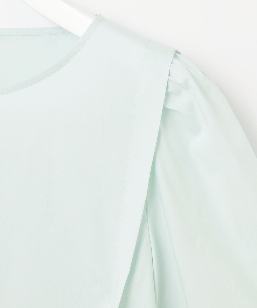 自由区 【洗える】テンセルコットンエンブロイダリープルオーバー ブラウス 