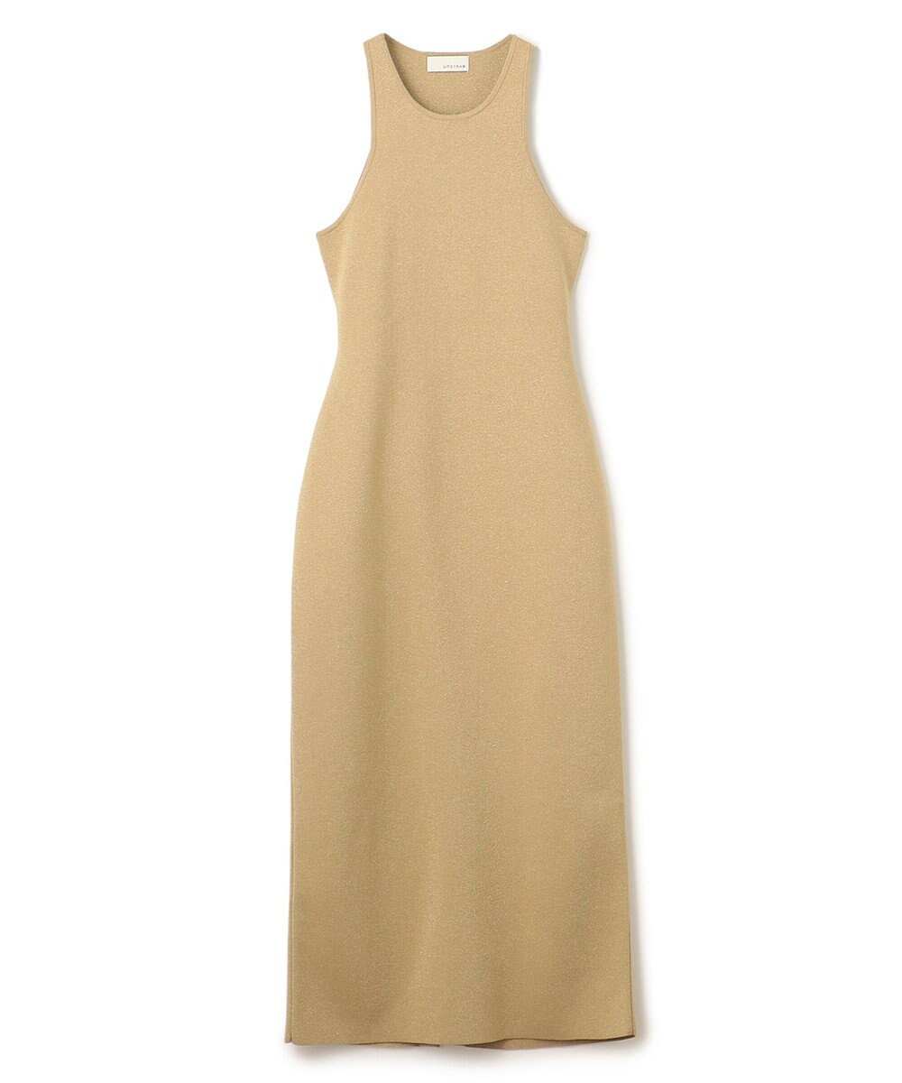 uncrave 【手洗い可】ドライタッチ ニット アメスリ バックオープン ワンピース（uncrave WHITE） 