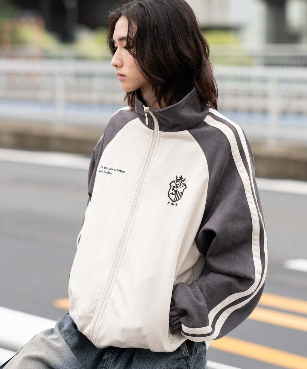 WEGO 【ユニセックス着用ITEM】フェイクスウェードトラックジャケット 