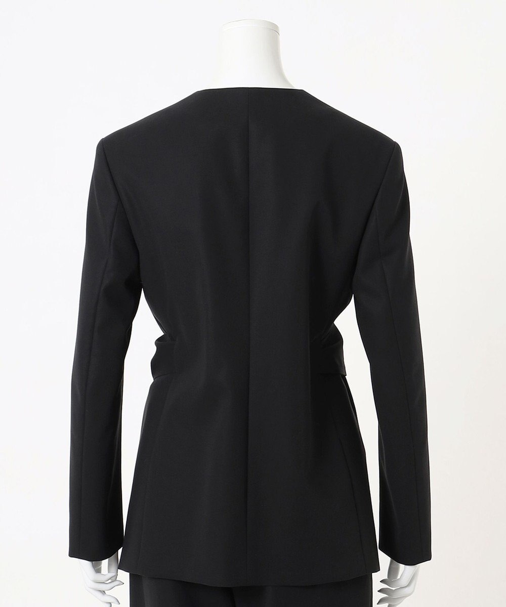 23区 L 【エステータ】コットンダブルクロス ノーカラージャケット 