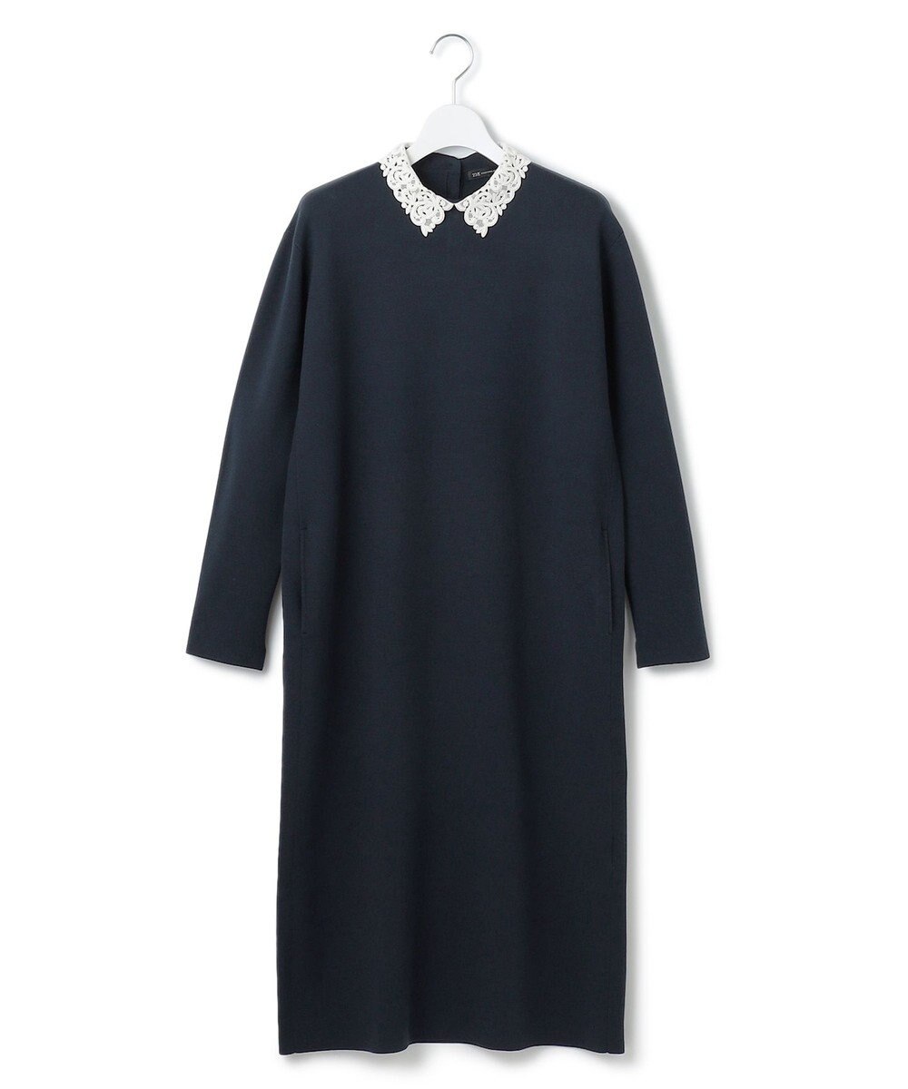 23区 S 【洗える】ヴィスコースストレッチ エンブロイダリー ワンピース 