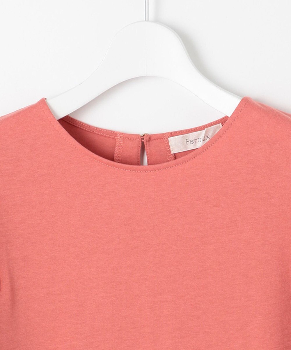 Feroux 【UVケア】ジョーゼットフレアスリーブ Tシャツ 