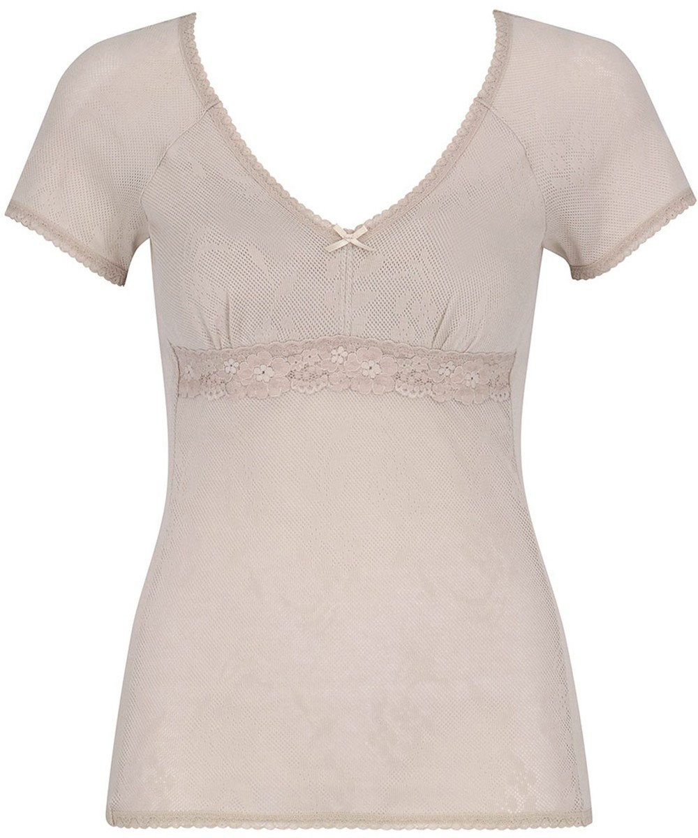 Wing カップ付きインナー 綿100％(身生地) さらっと快適 【綿100％ メッシュタイプ】 ブラトップ 3分袖 半袖 春 夏 EL6386 ウイング／ワコール 