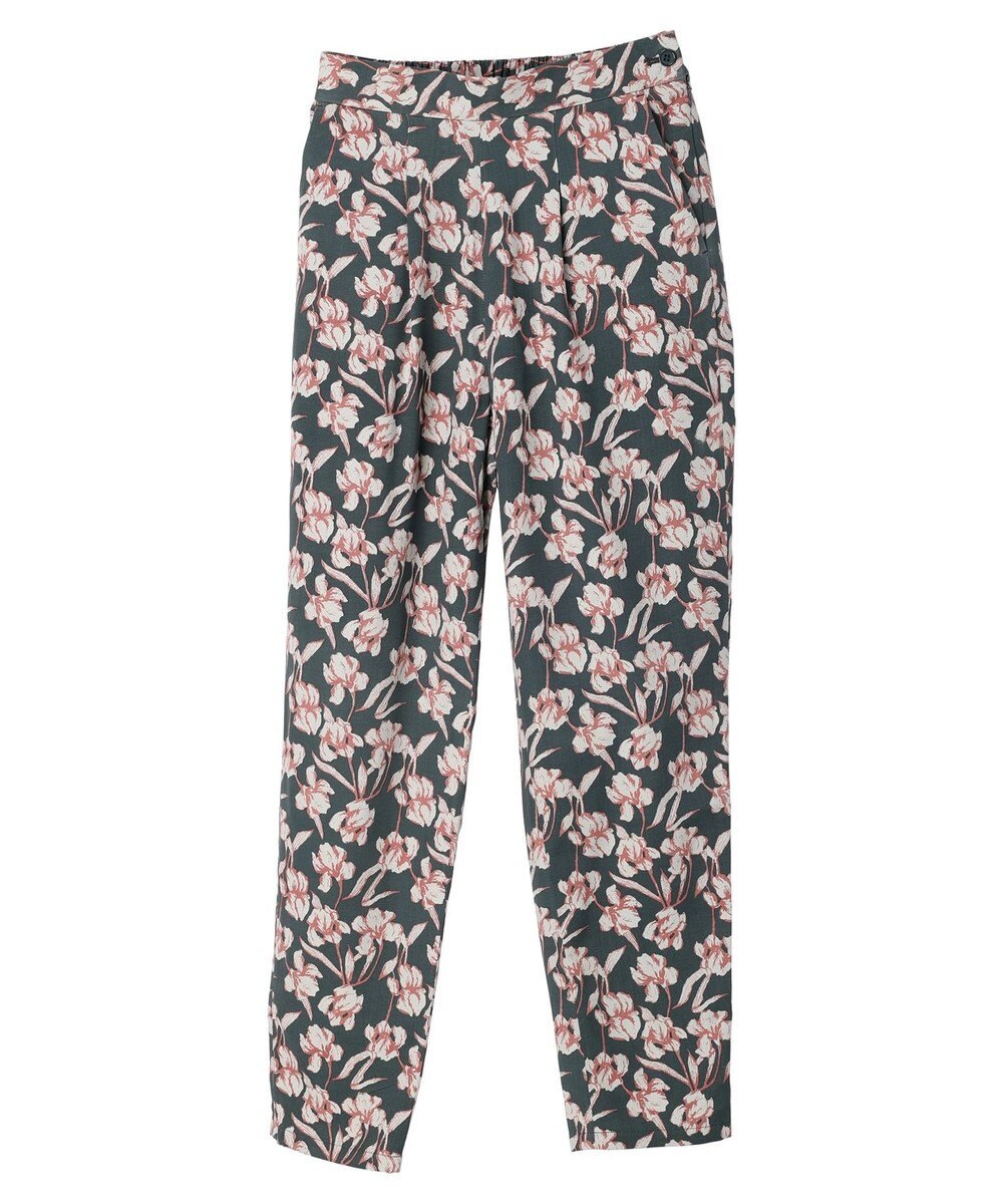 Green Parks Ｂ．レーヨン混プリントパンツ 