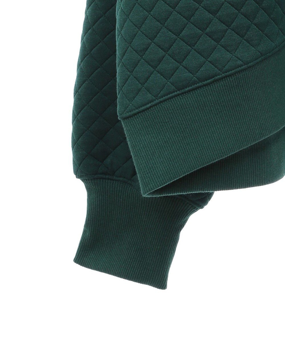 Green Parks ショート丈キルトロゴプルオーバー 