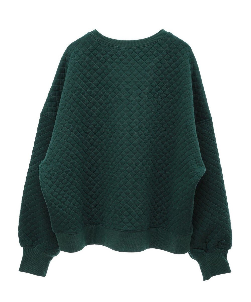 Green Parks ショート丈キルトロゴプルオーバー 