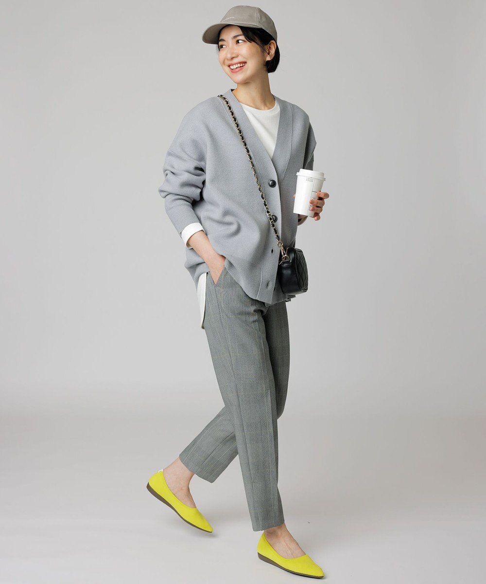 UNFILO 【軽量】コットンミックスニット カーディガン 