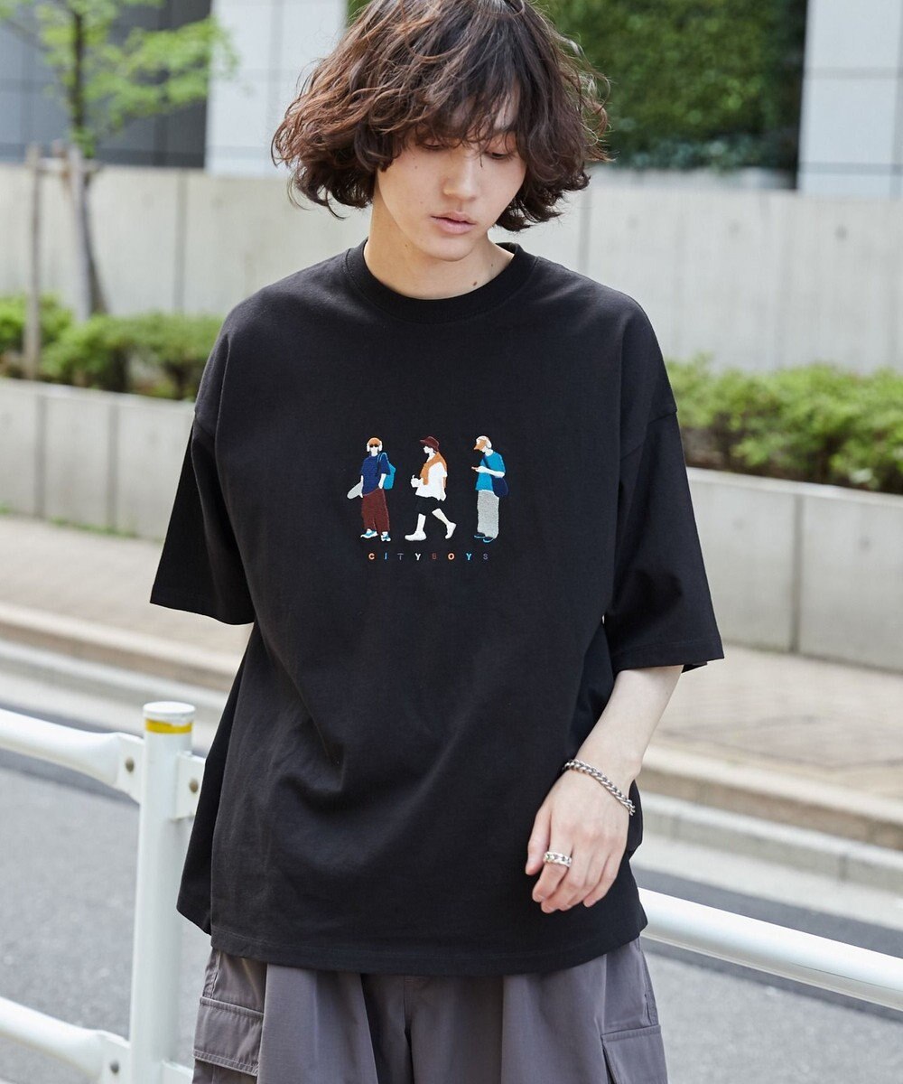 WEGO 【ユニセックス着用ITEM/綿100%/MLサイズ展開】CITY　BOYS　T（S） 