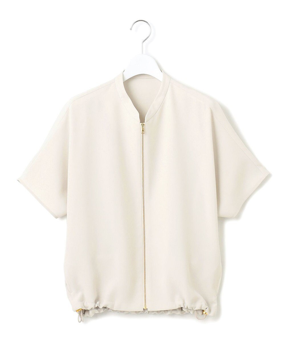 23区 【一部店舗限定/吸水速乾/UVカット/接触冷感】ストレッチジョーゼット フレンチスリーブ ブルゾン 