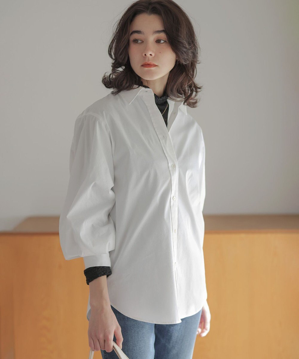 組曲 S エアリーシャーティング オーバーシャツ 