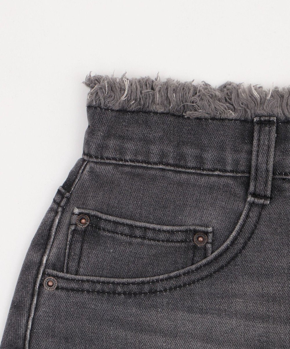 WEGO フリンジロングスリットデニムスカート 