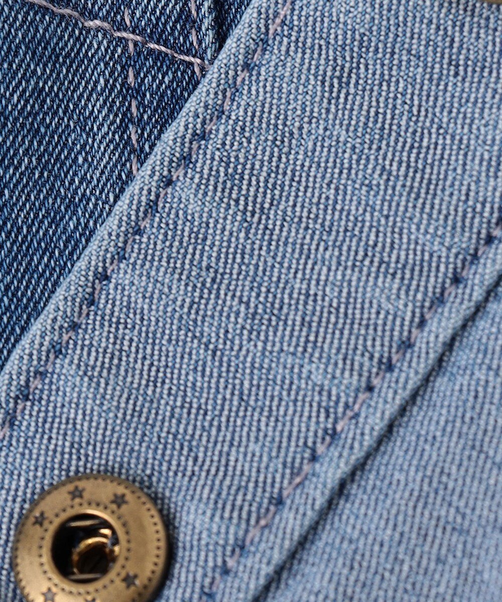 ANY KIDS フリル 襟付き デニム ジャケット 