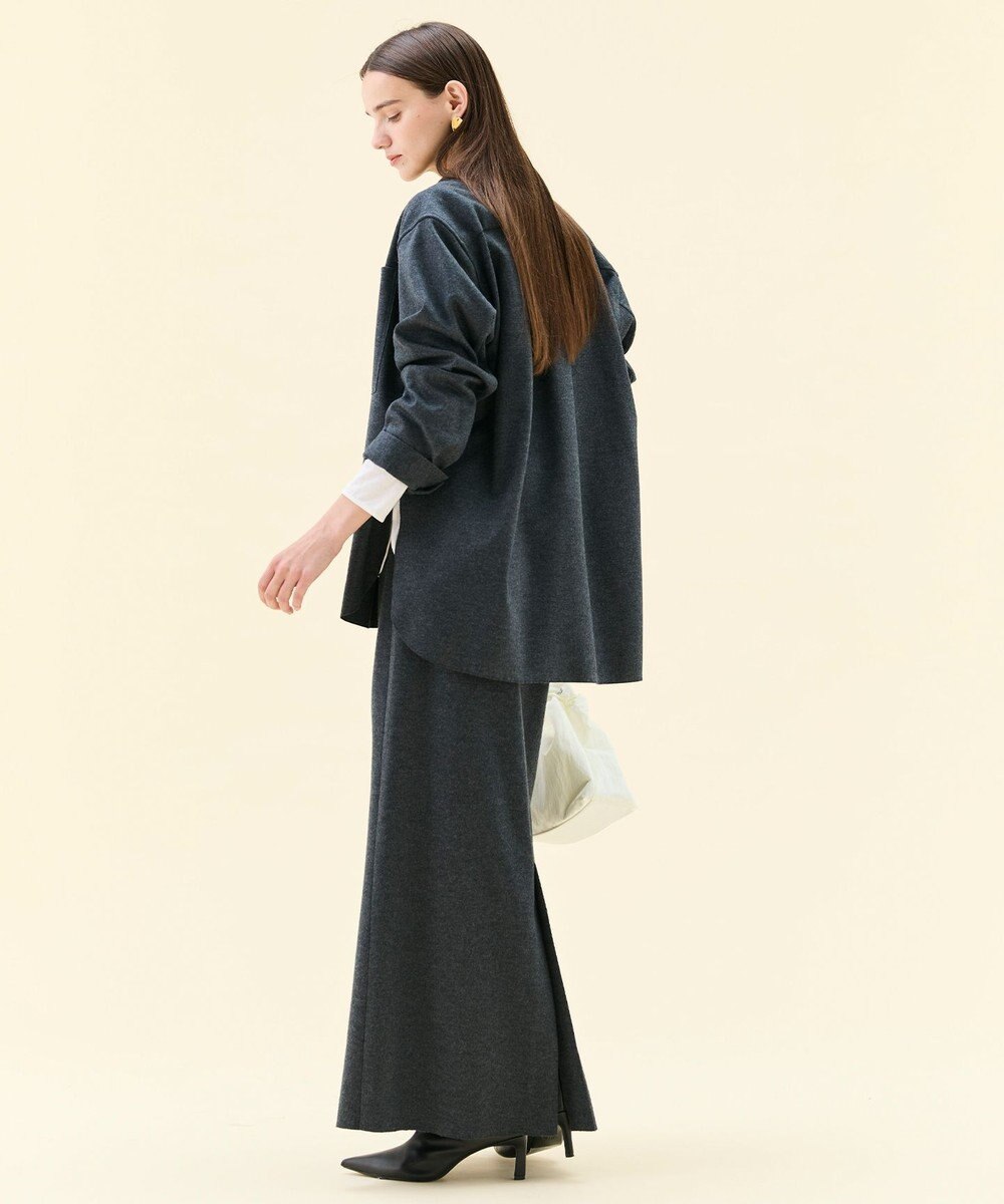 BEIGE， MONTAIGNE / ウールオーバーサイズシャツ 