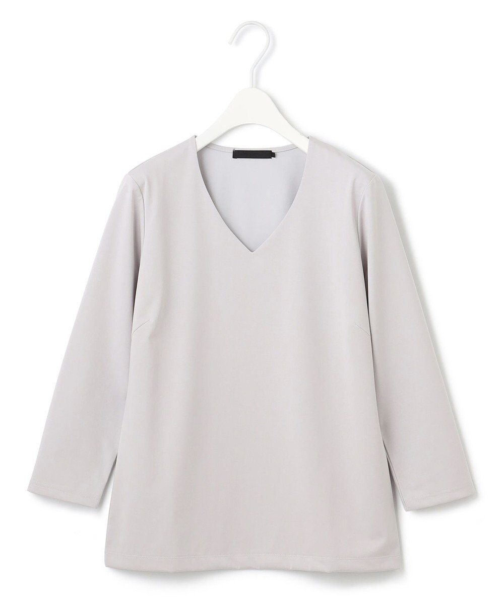 ICB 【洗える】スーペリアジャージー Vネックプルオーバー 