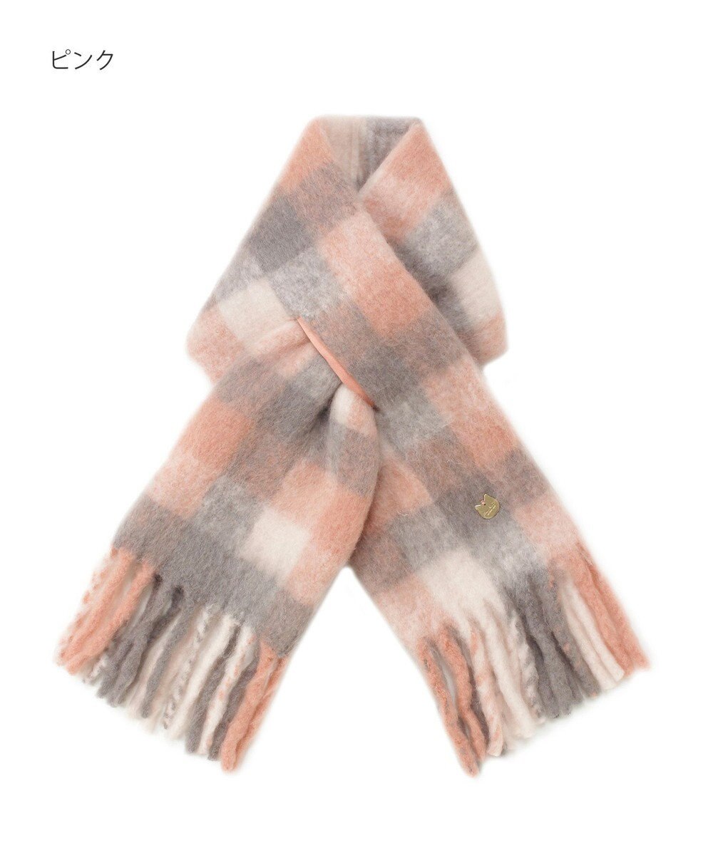 MOONBAT PAUL&JOE ACCESSOIRES(ポール&ジョー) ボリュームマフラー ブロックチェック 