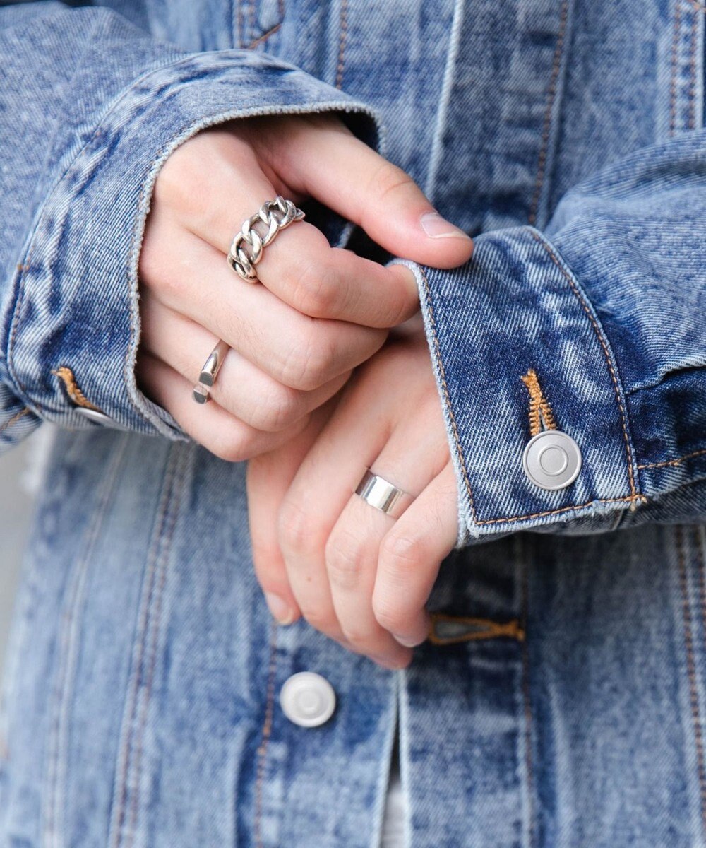 WEGO 【ユニセックス着用ITEM】BIGデニムジャケット 