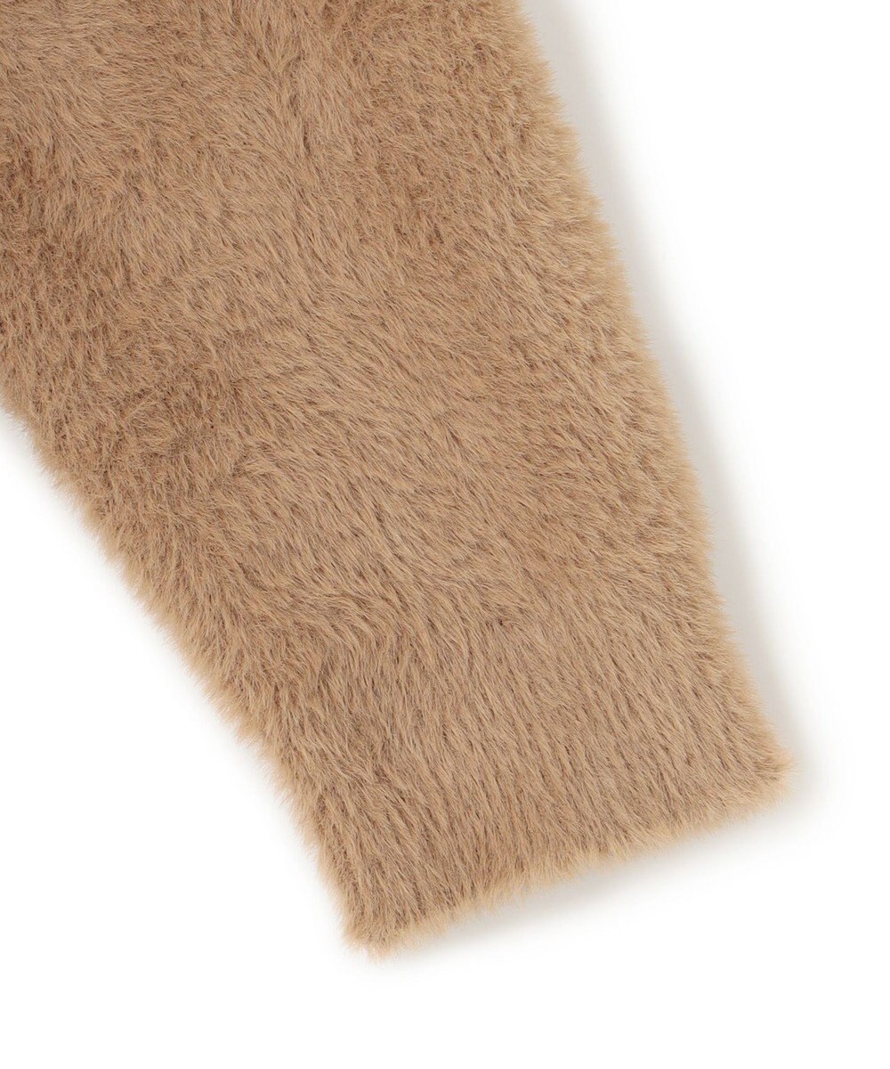 UNFILO ナイロンシャギー Vネックカーディガン 