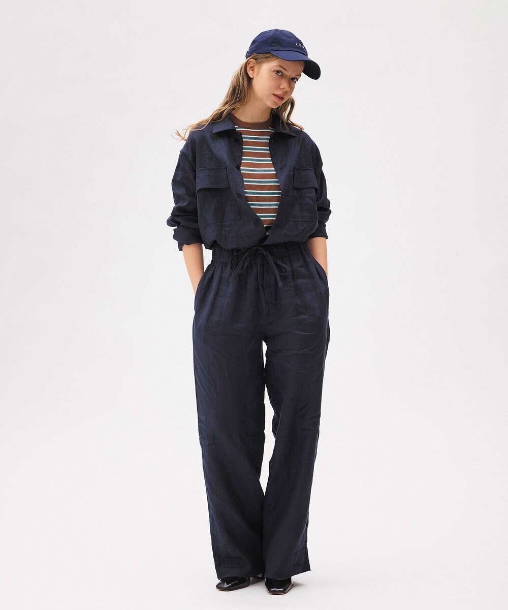 LENO LINEN WORK SHIRTS《UNISEX》リネンワークシャツ 