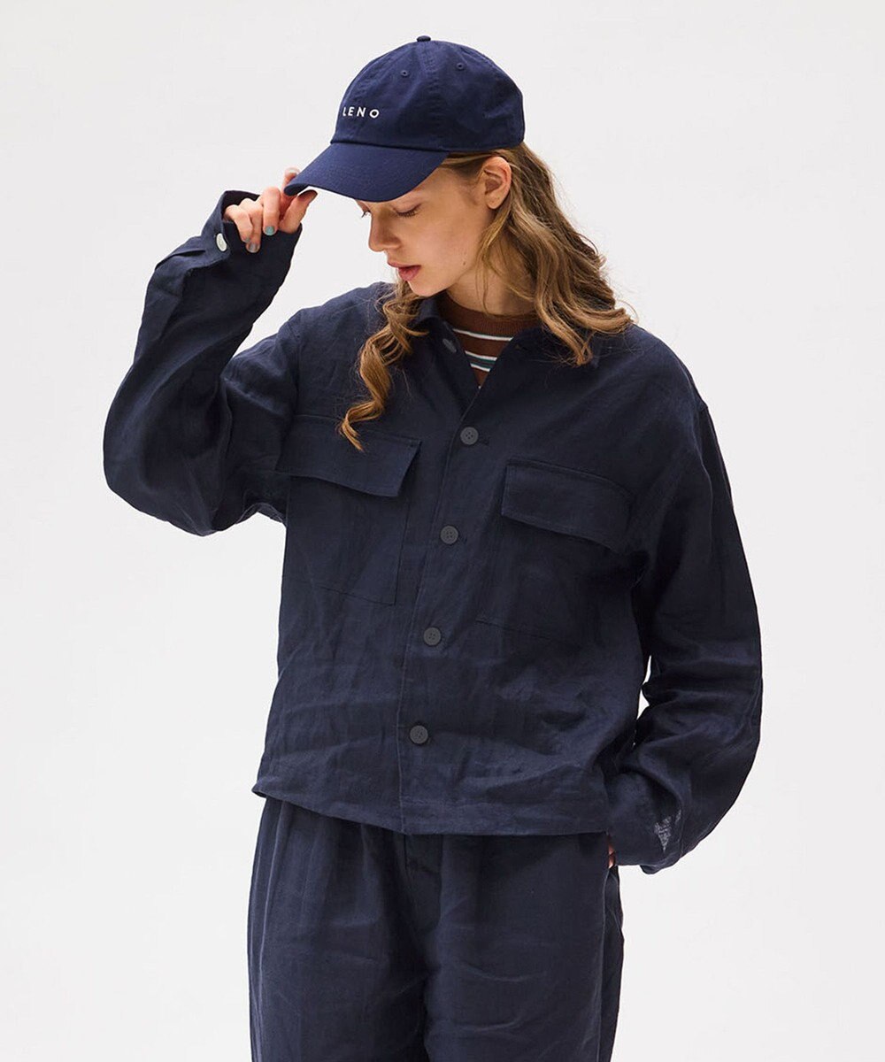 LENO LINEN WORK SHIRTS《UNISEX》リネンワークシャツ 