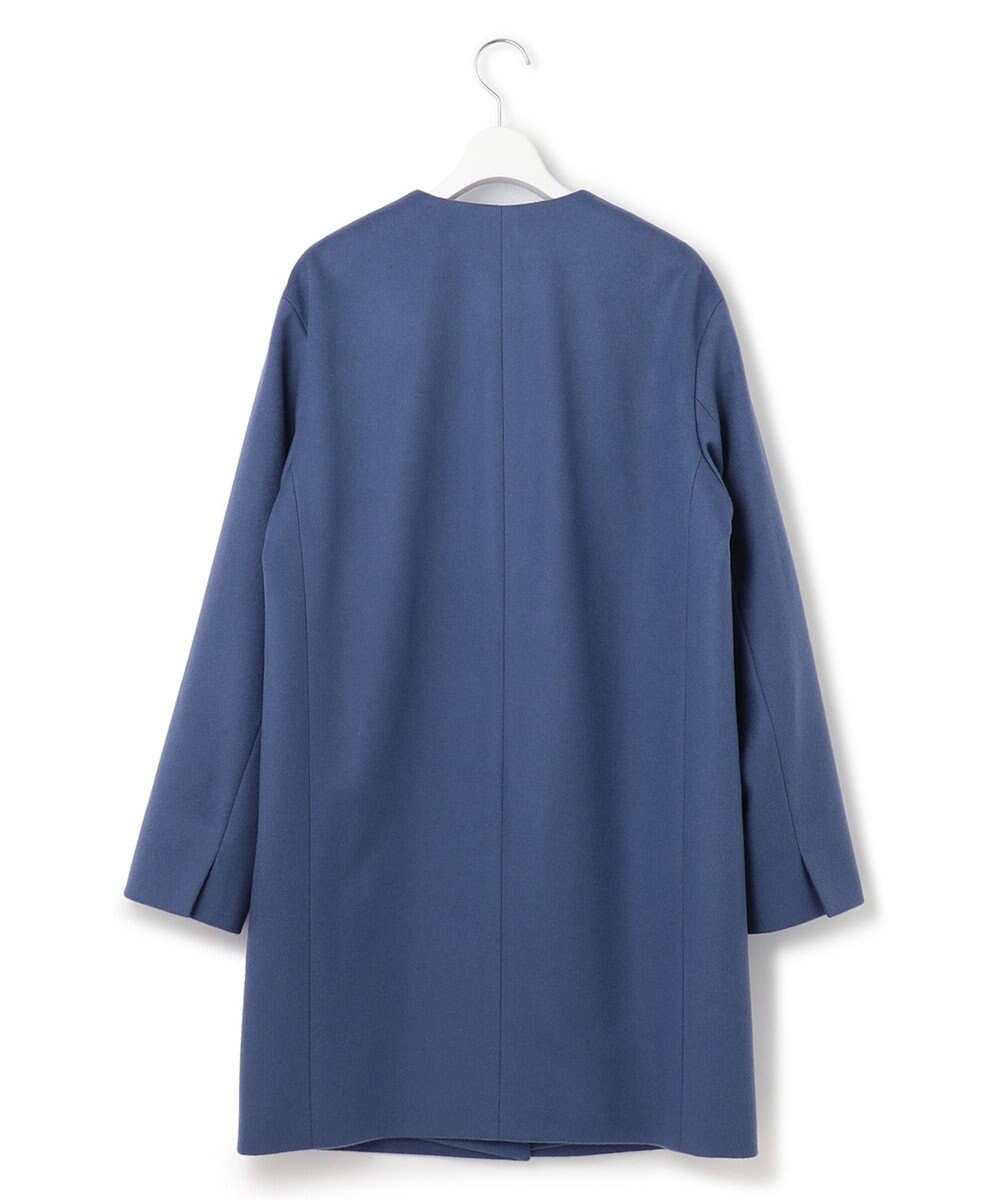 23区 L ウールカシミヤビーバー ノーカラー コート 