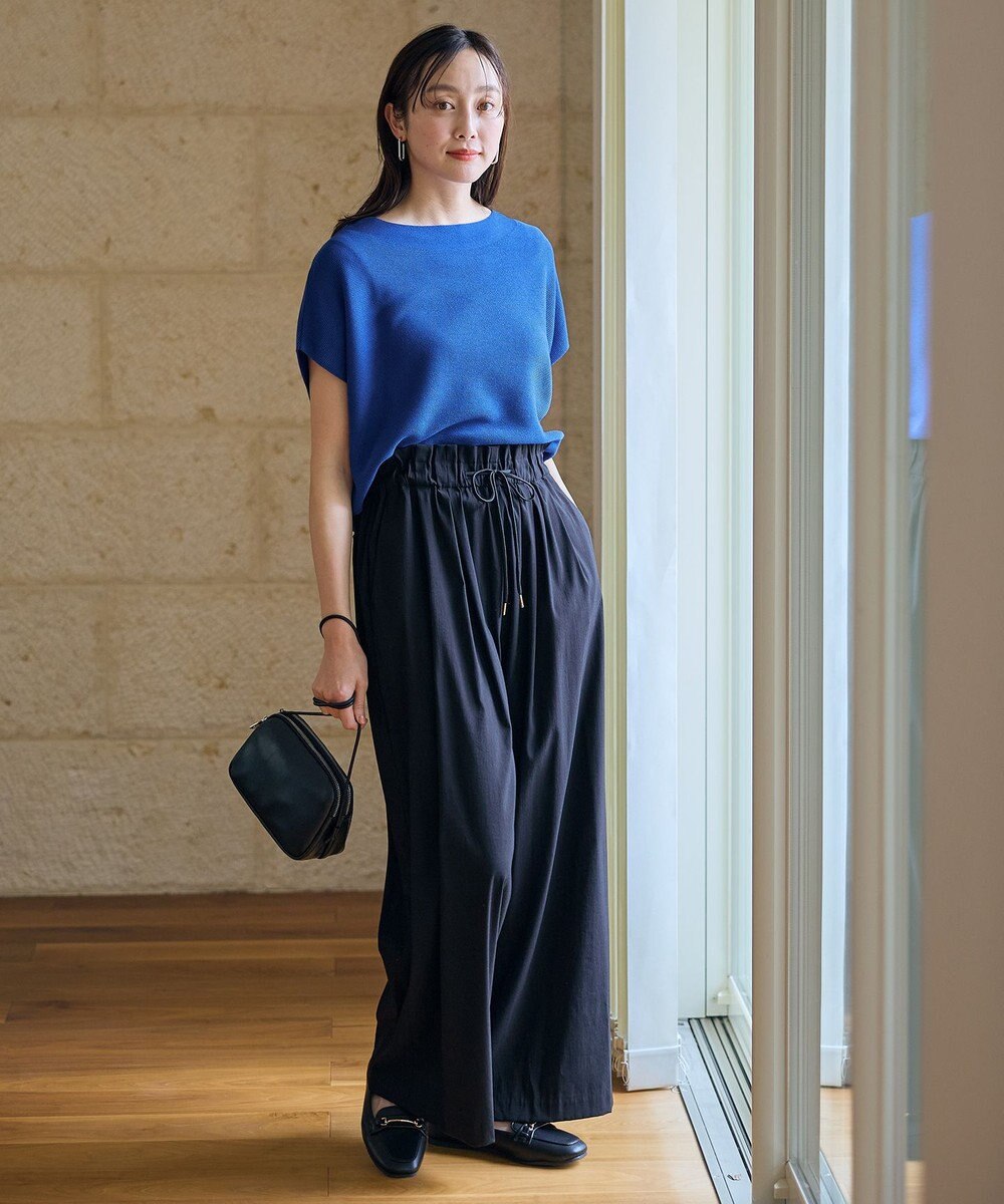 ANY 【新色追加/14色展開】アクリルガーターフレンチスリーブニット 