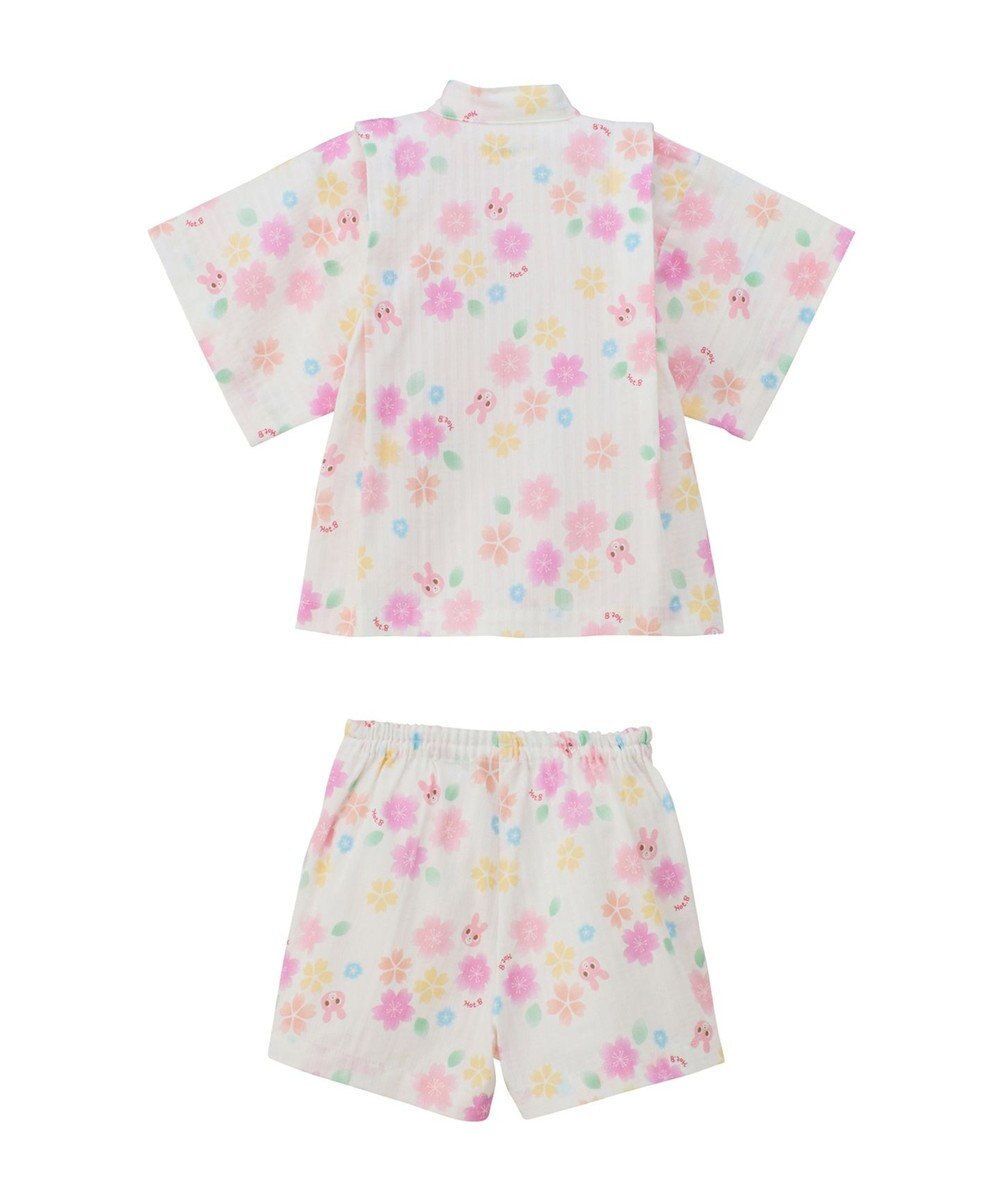 MIKI HOUSE HOT BISCUITS 【80-120cm】総柄 甚平スーツ 