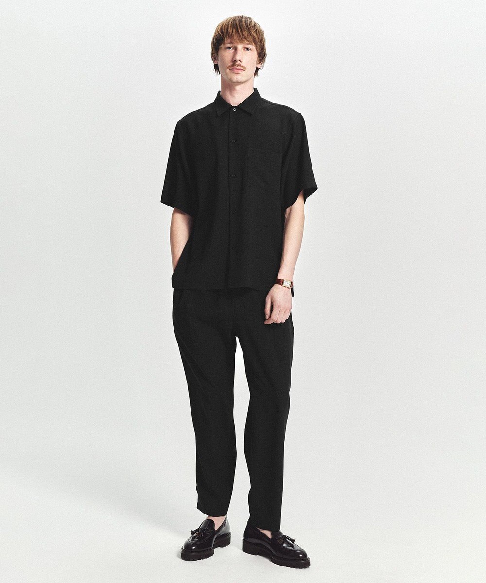 UNFILO MENS リネンライク シャツ 