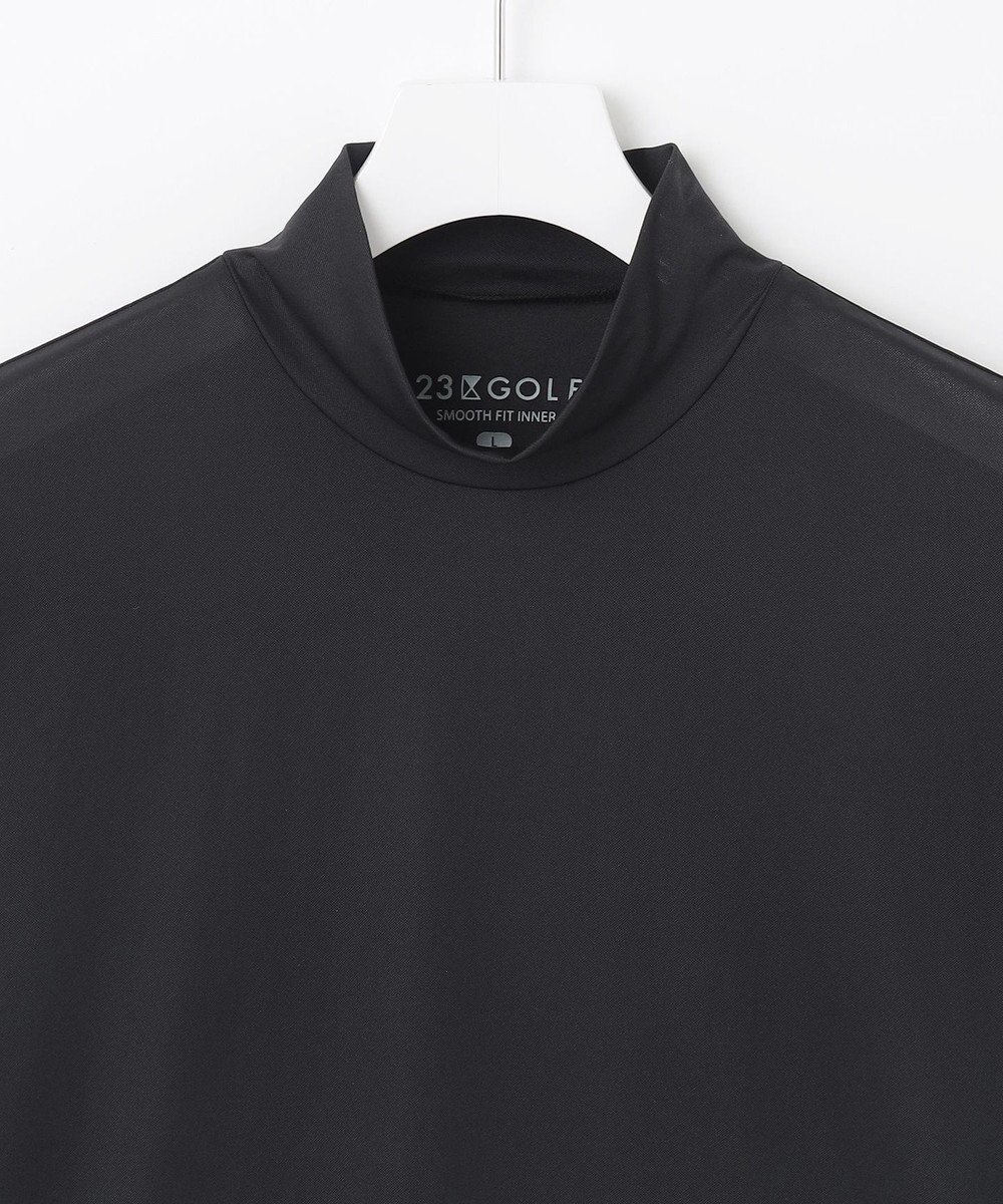 23区GOLF 【MEN】【吸水速乾/UVケア】30デニール 無地モックネックインナーシャツ 
