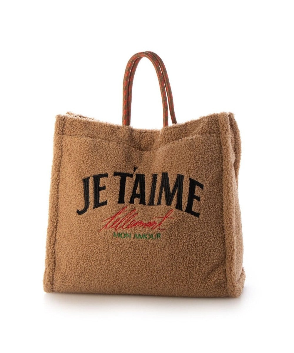 UNBILLION カシュカシュ cachecache / ボア刺繍リバーシブル2wayトート 