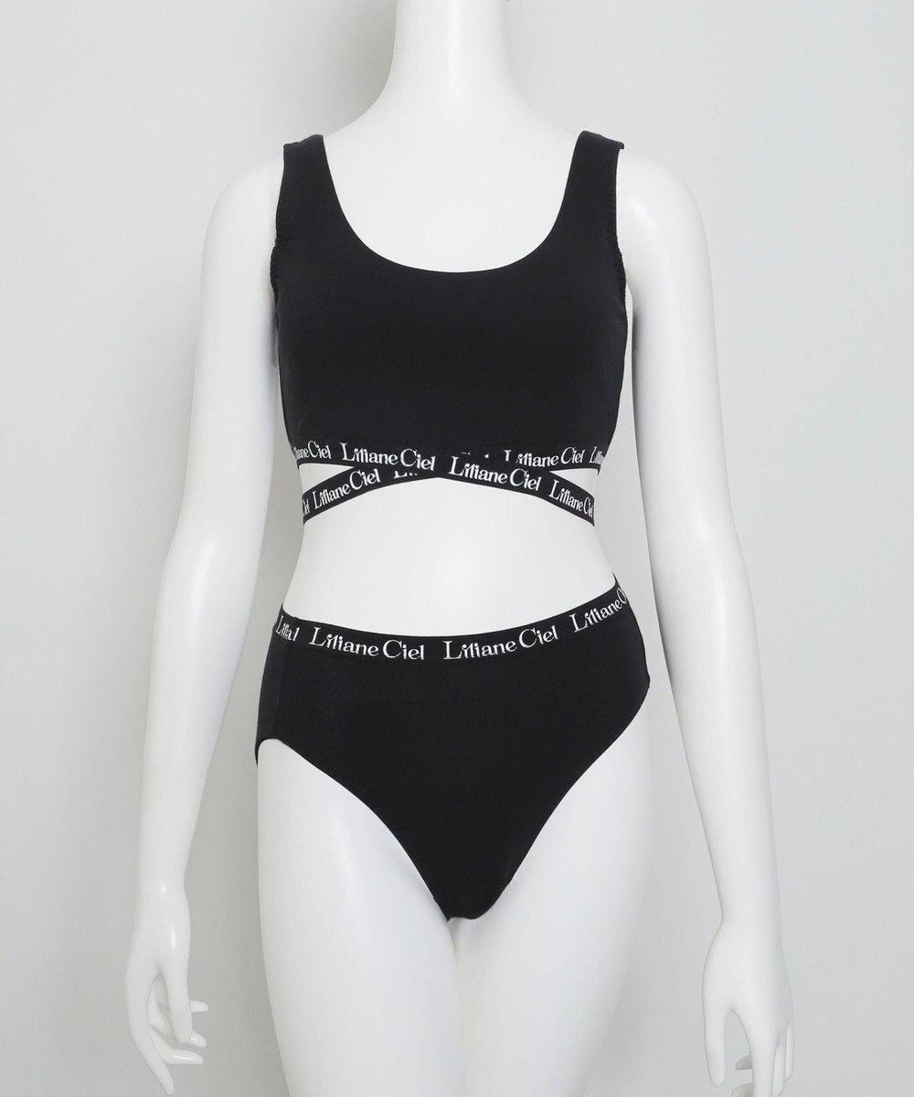 WEGO 【ハーフトップ＆ショーツセット】Liliane　Ciel　クロスロゴ 