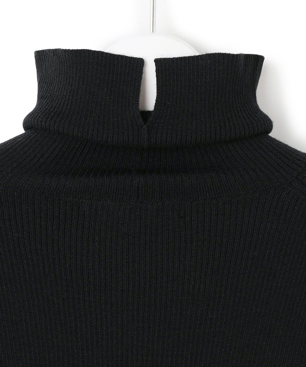 23区 L 【見上愛さん着用/VERY掲載/洗える】ウーステッドウール リブタートル ボーダー ニット 