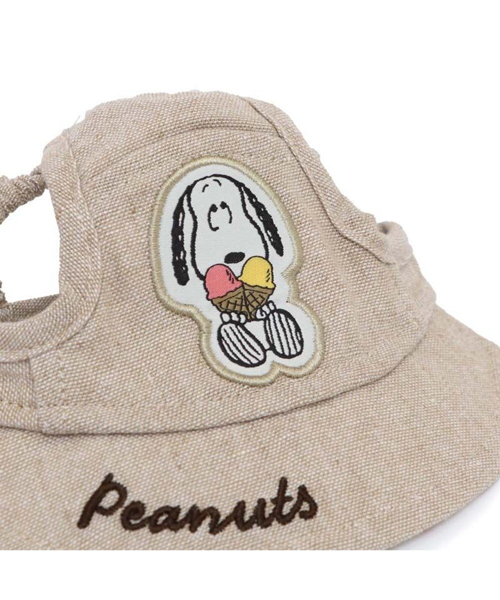PET PARADISE スヌーピー リネン帽子  《アイス柄》 ４Ｓ～３Ｓ / ＳＳ～Ｓ 小型犬 