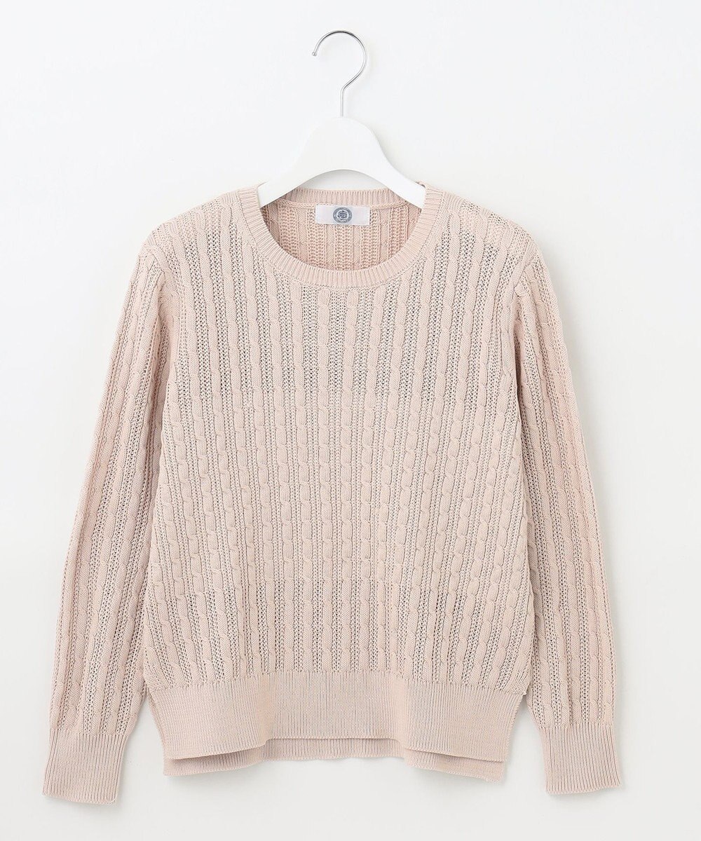 J.PRESS LADIES L 【洗える】 ギザマーセライズコットン ニット 